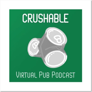 Crushable Virtual Pub Podcast Dark Posters and Art